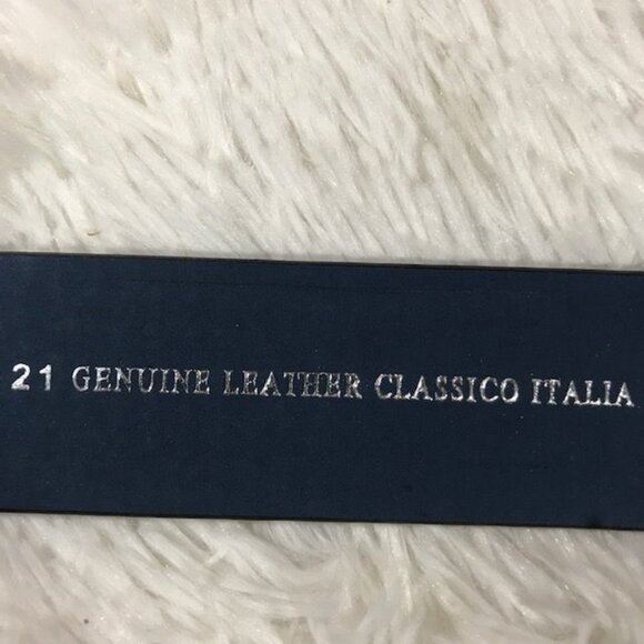 Vera Pelle Supercuts Classico Italia Genuine Leather Metal Buckle Belt - Picture 4 of 10